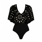Subtly Elegant Bathing Suit with a Refined Vintage Look