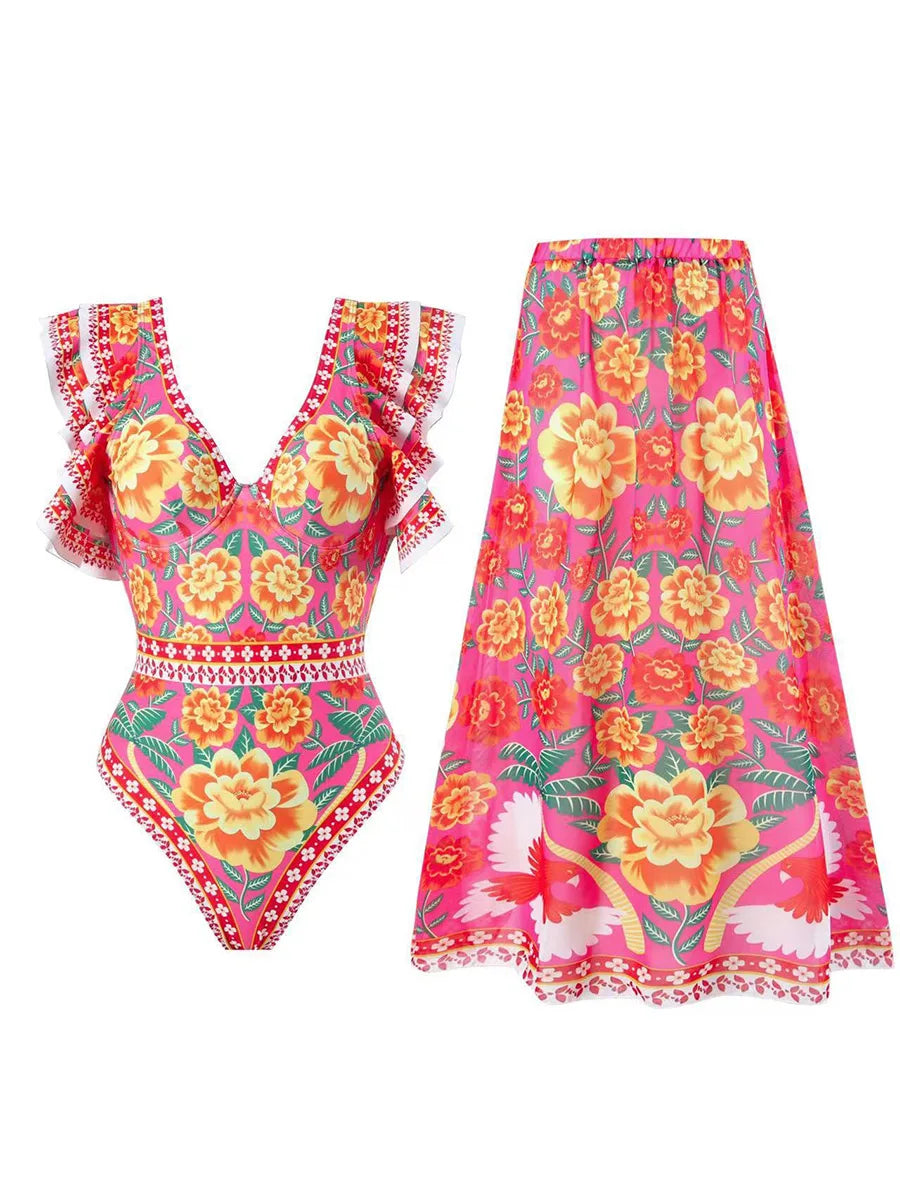 Classic Vintage Bathing Suit with a Flattering Fit
