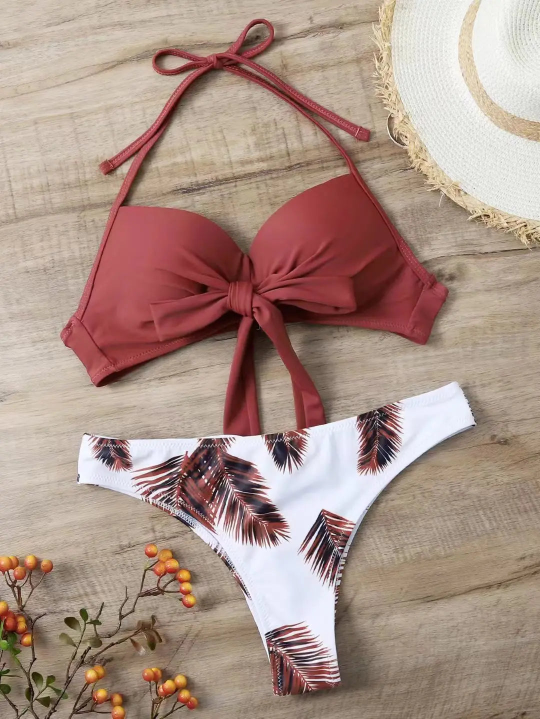 Subtly Elegant Bikini with a Refined Vintage Look