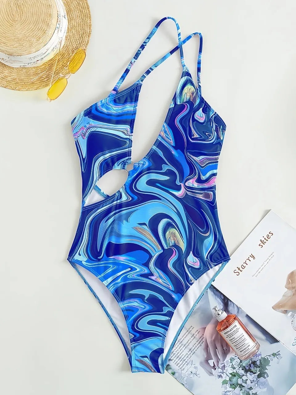 Subtly Elegant Swimsuit with a Refined Vintage Look