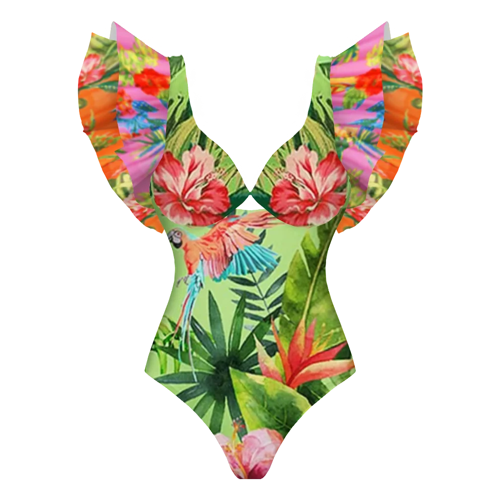 Vintage Inspired Bathing Suit with a Contemporary Edge