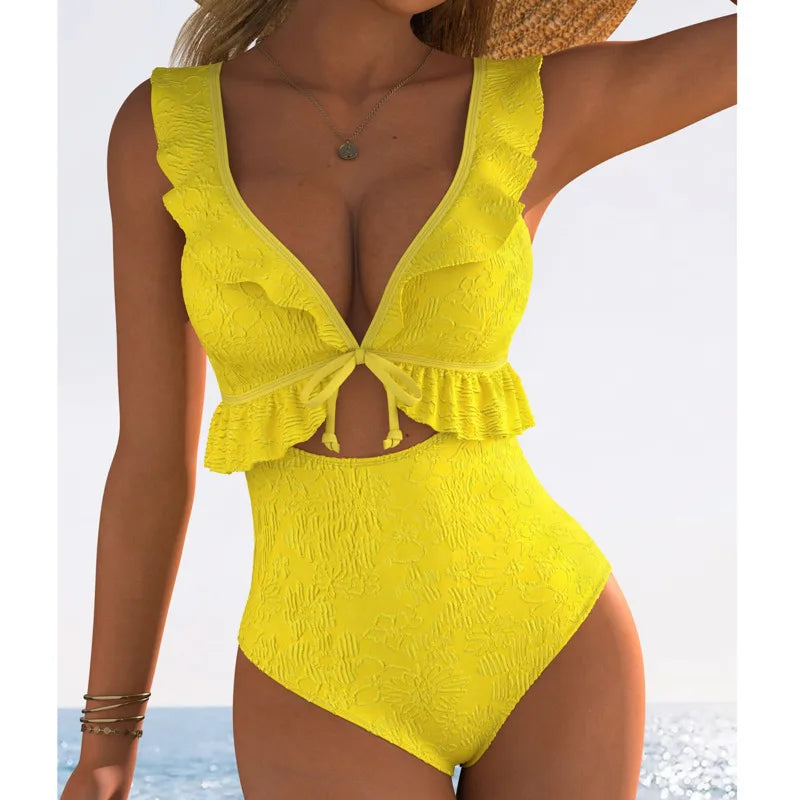 Vintage Inspired Bathing Suit with a Contemporary Edge