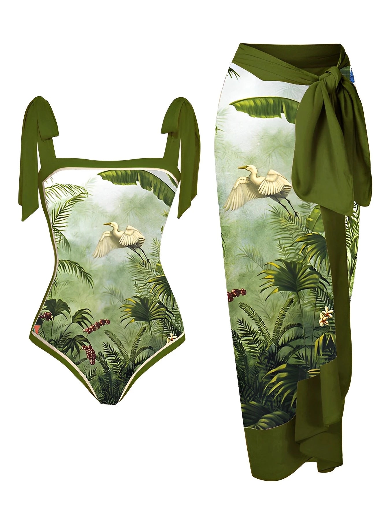 Casually Elegant Swimsuit with a Refined Edge