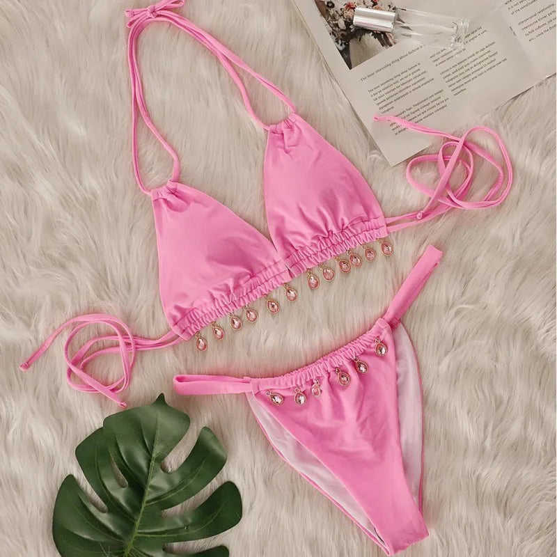 Subtly Elegant Bathing Suit with a Refined Vintage Look