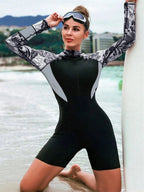 Casually Elegant Swimsuit with a Refined Edge