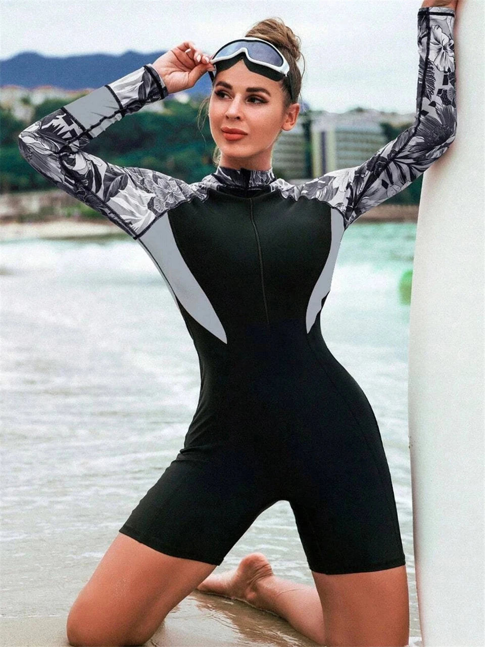 Casually Elegant Swimsuit with a Refined Edge