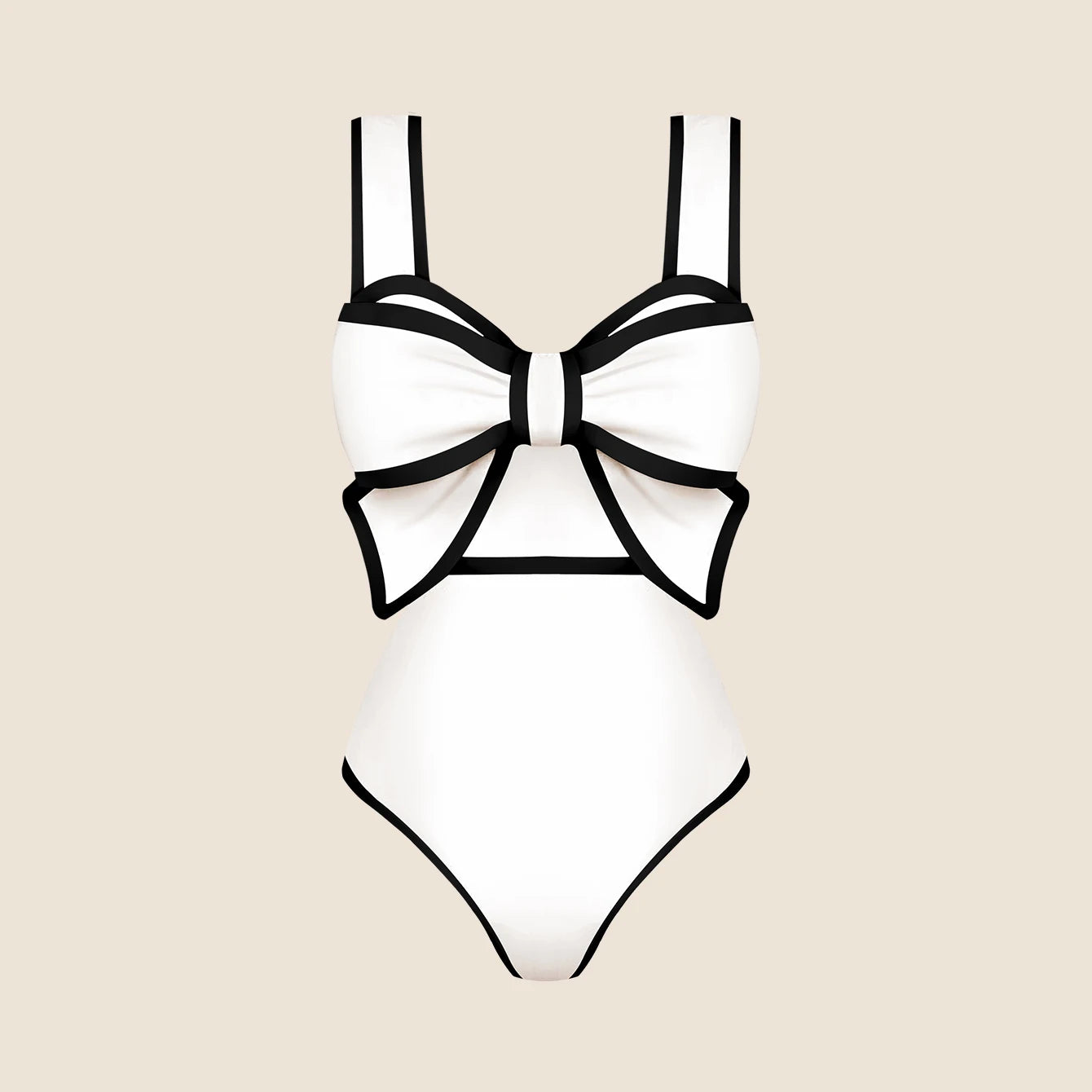 Finely Styled Bathing Suit with a Classic Vintage Look
