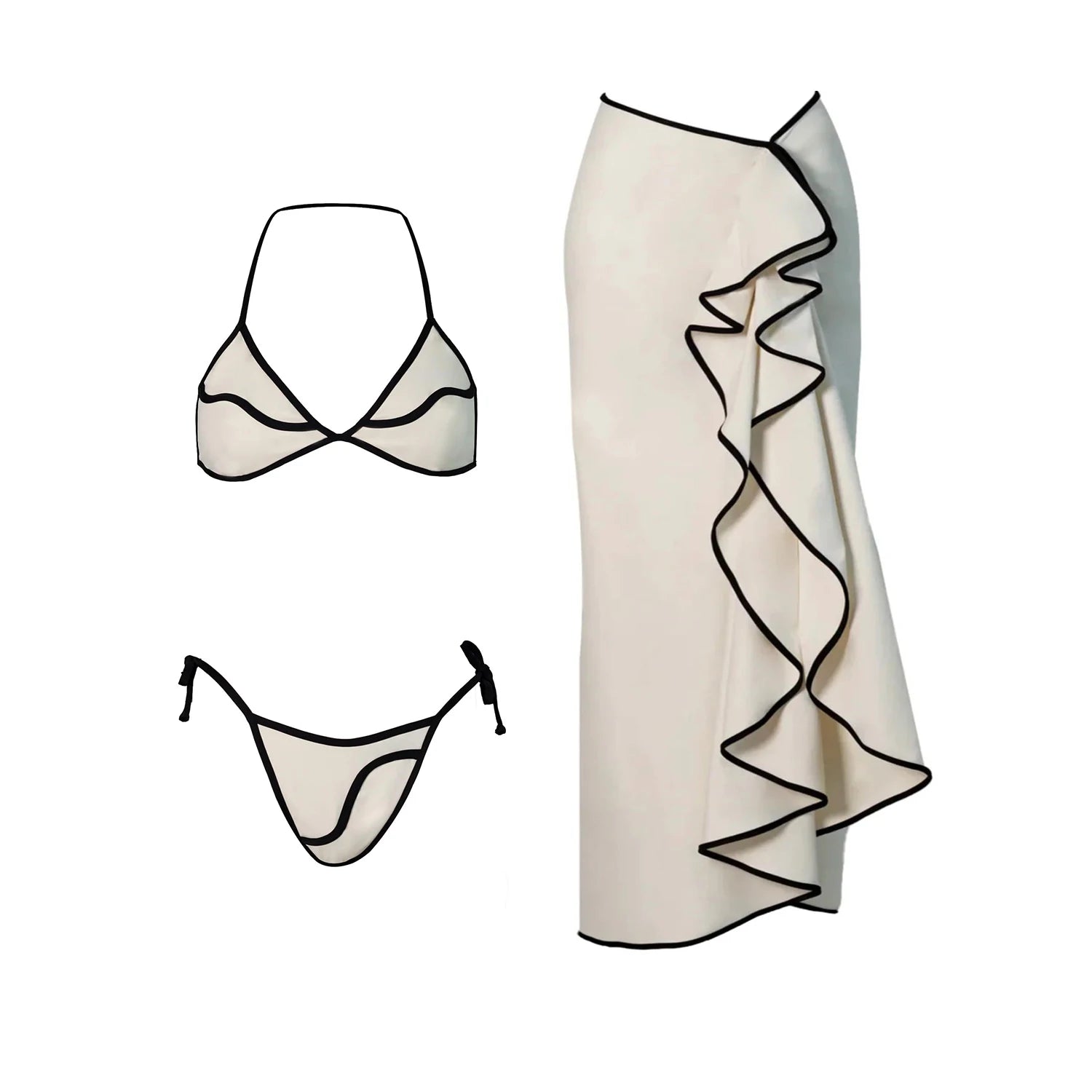 Effortlessly Elegant Bathing Suit with a Timeless Design