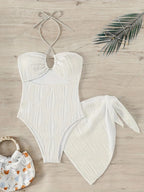 Subtly Elegant Bathing Suit with a Refined Vintage Look