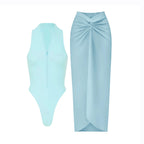 Casually Elegant Swimsuit with a Refined Edge
