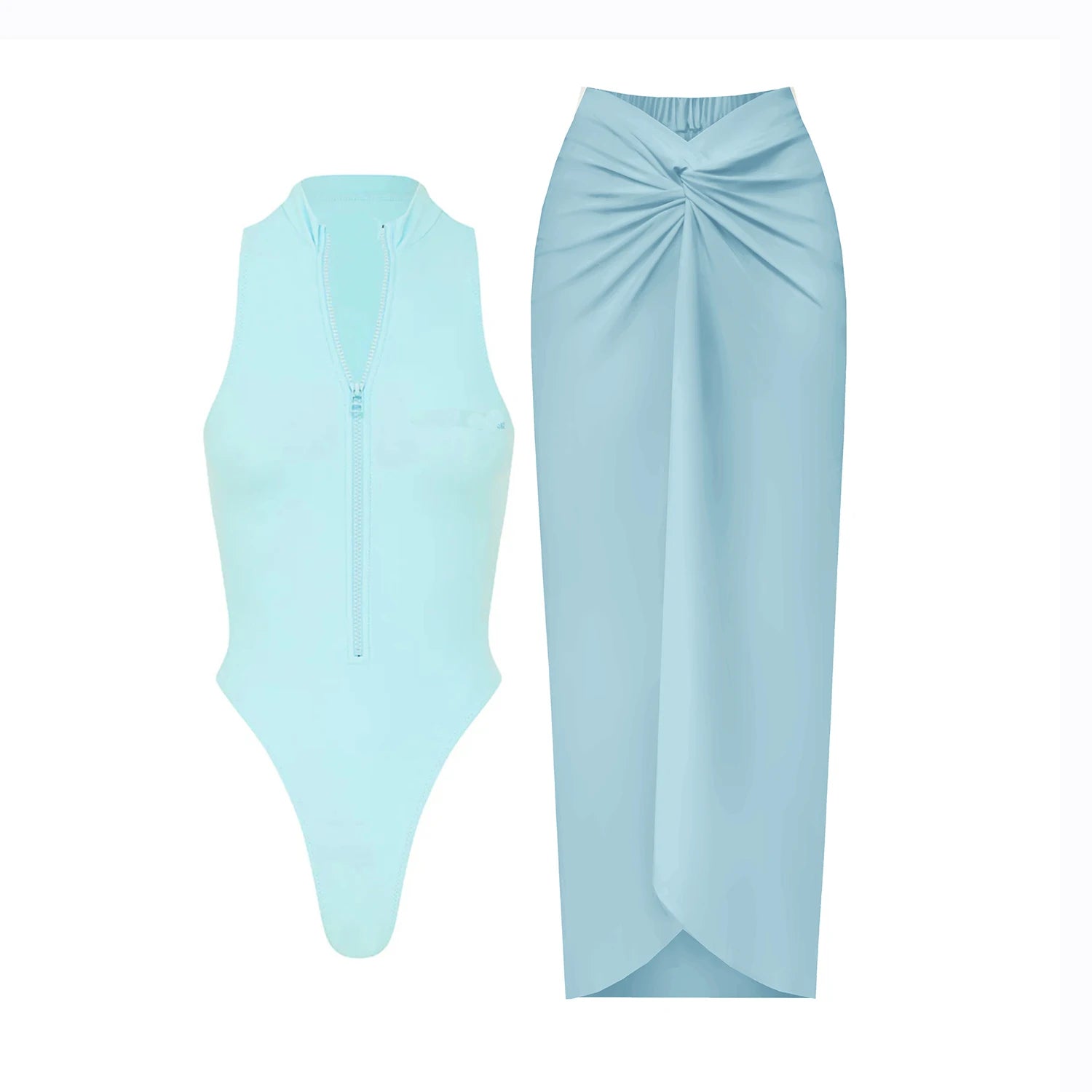 Casually Elegant Swimsuit with a Refined Edge