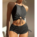 Subtly Elegant Bathing Suit with a Refined Vintage Look