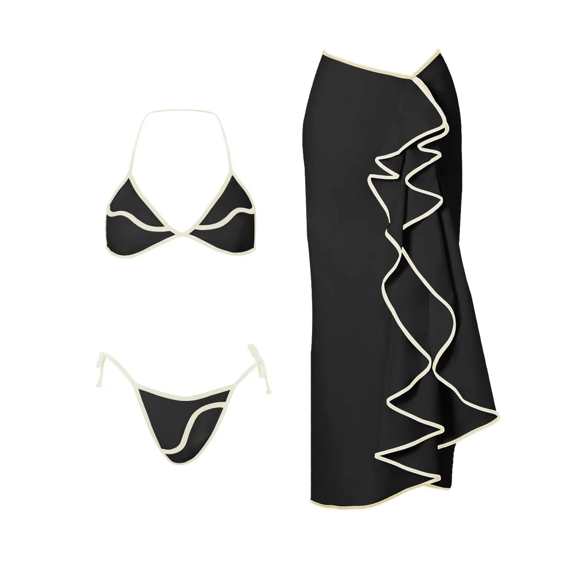 Effortlessly Elegant Bathing Suit with a Timeless Design