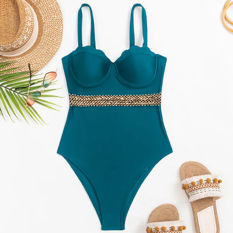 Finely Styled Bathing Suit with a Classic Vintage Look