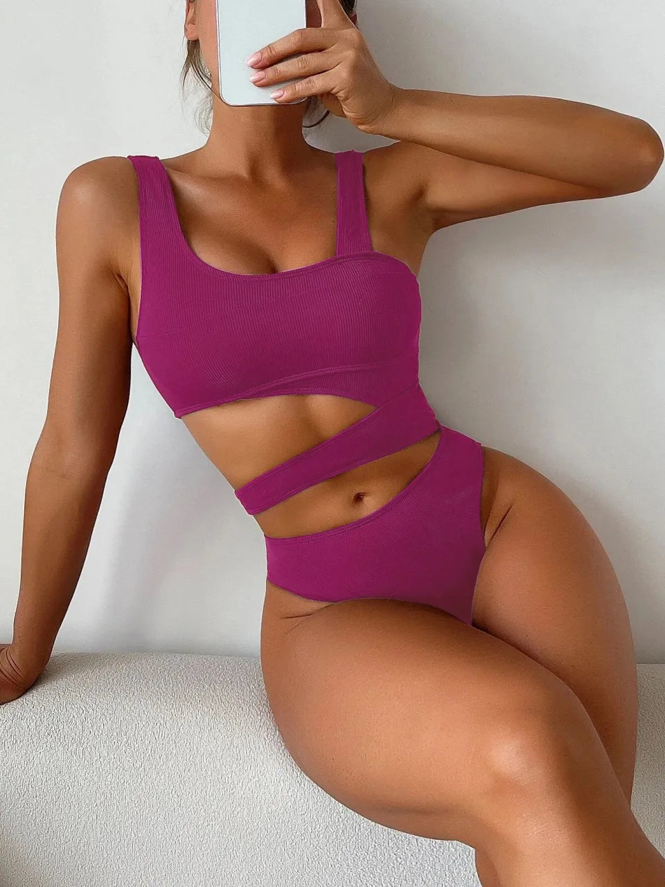 Casually Elegant Swimsuit with a Refined Edge