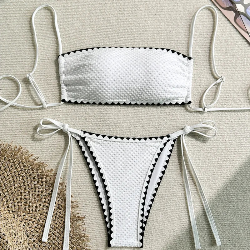 Vintage Inspired Bathing Suit with a Contemporary Edge