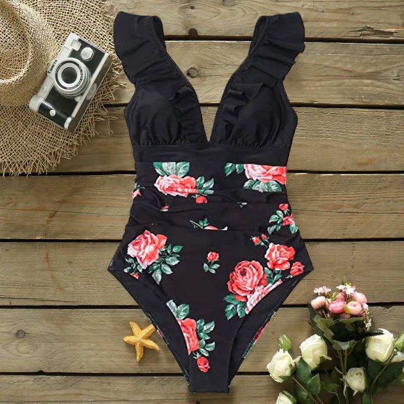 Vintage Inspired Bathing Suit with a Contemporary Edge