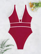 Subtly Elegant Swimsuit with a Refined Vintage Look