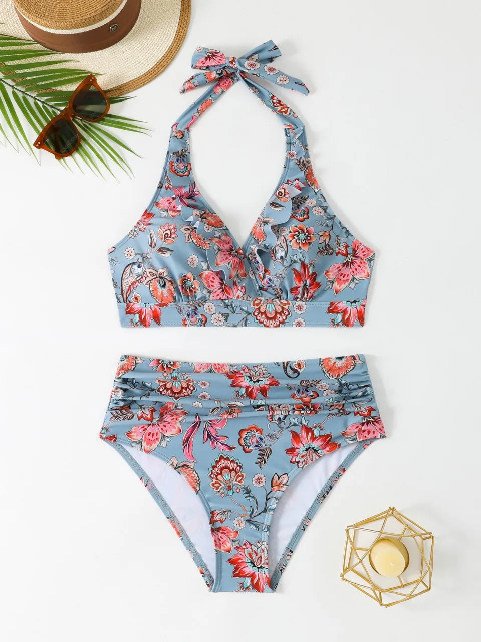 Subtly Elegant Bikini with a Refined Vintage Look