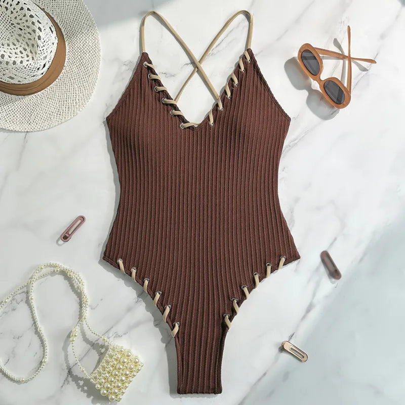Finely Styled Bathing Suit with a Classic Vintage Look