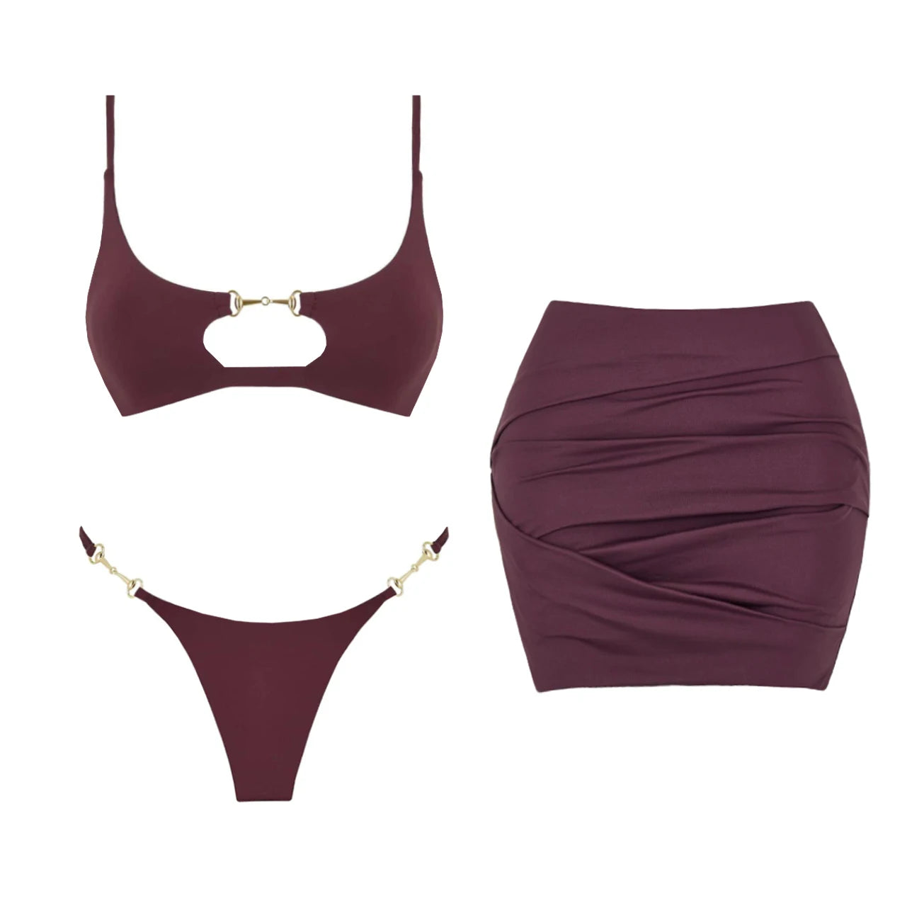 Classic Vintage Bikini with a Flattering Fit