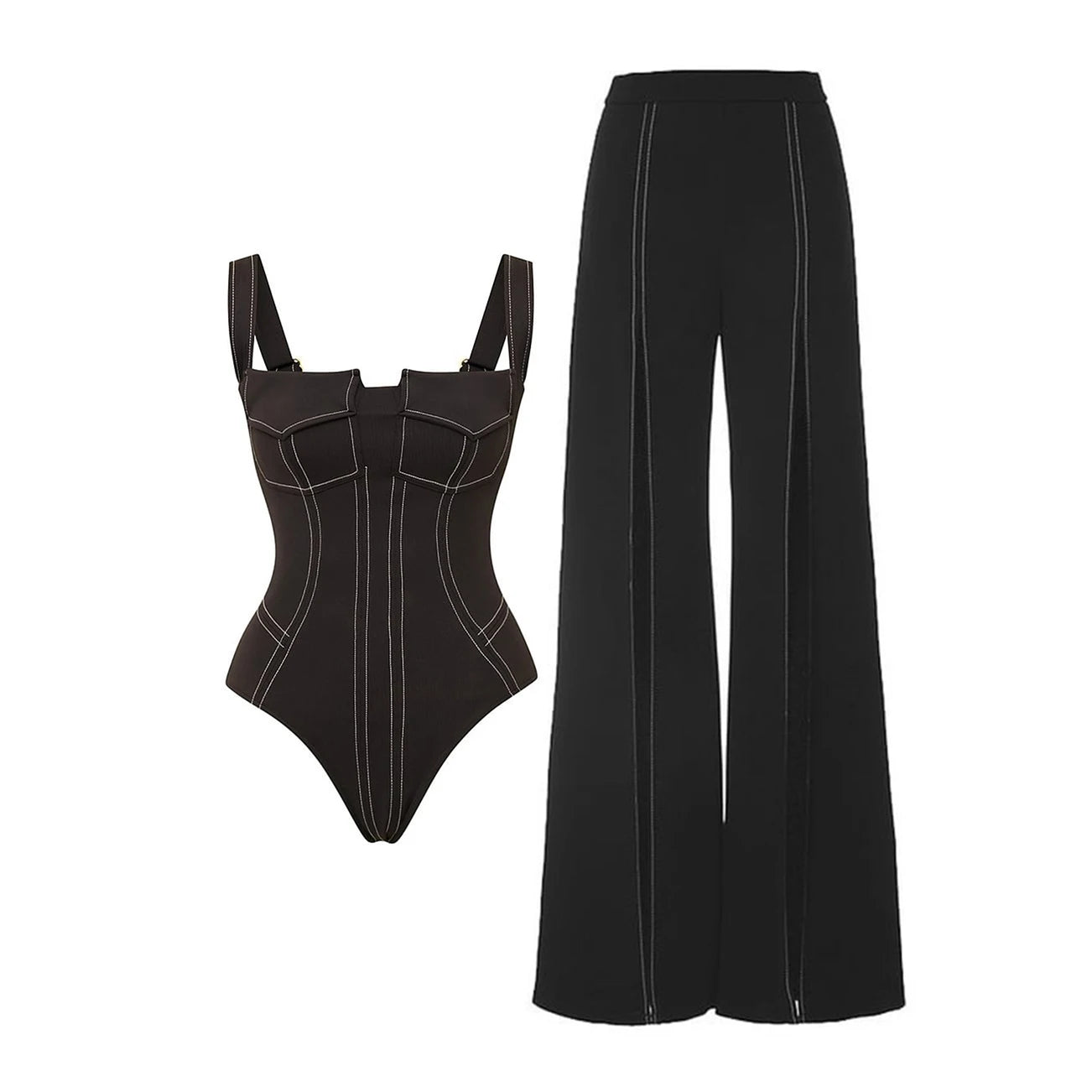 Classic Vintage Swimsuit with a Flattering Fit