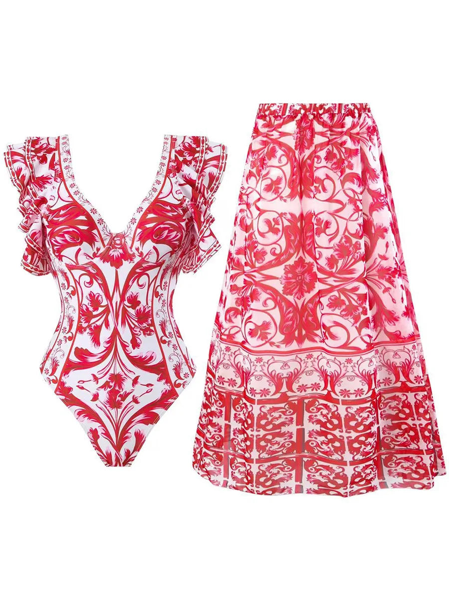 Classic Vintage Bathing Suit with a Flattering Fit