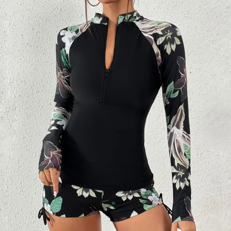 Subtly Elegant Bathing Suit with a Refined Vintage Look