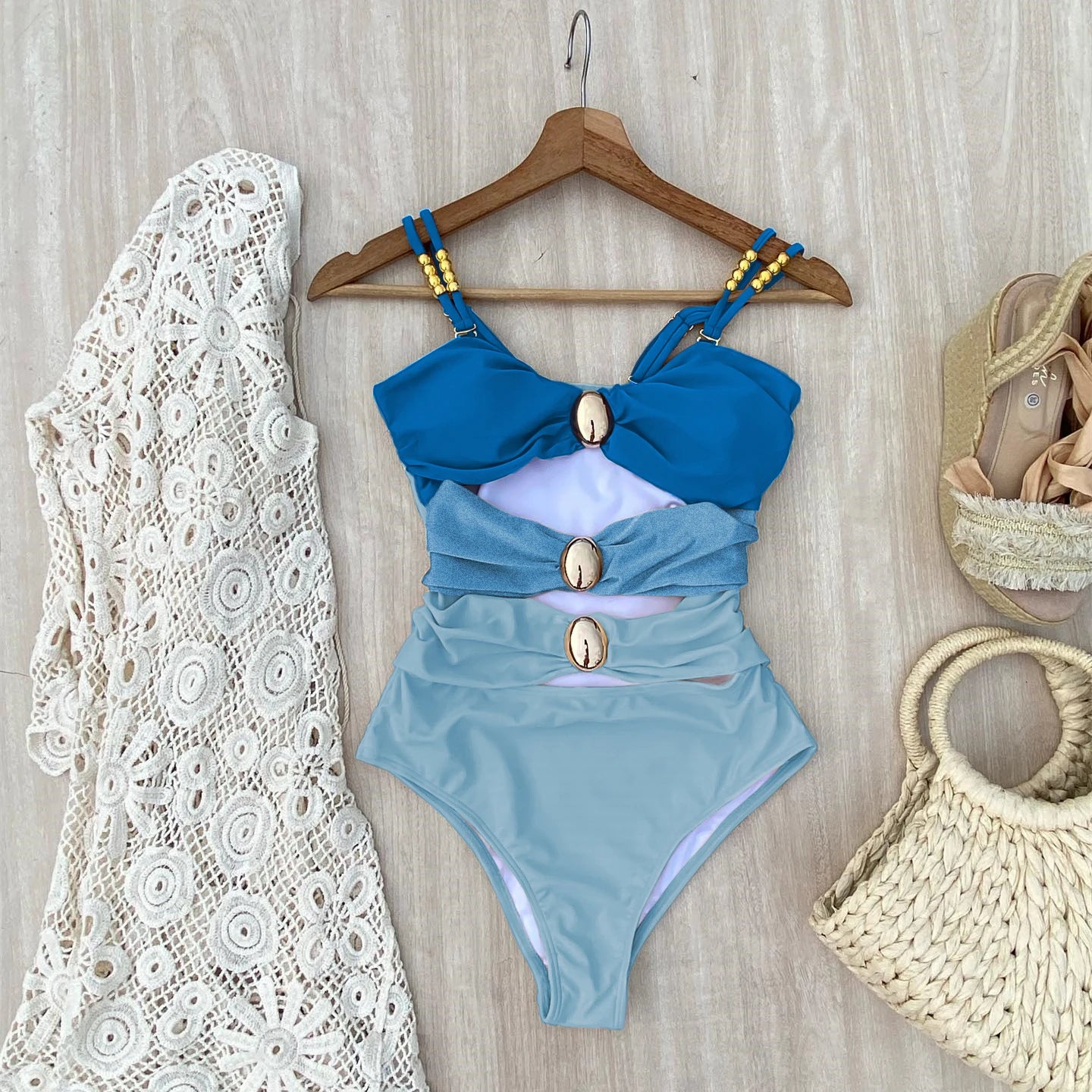 Vintage Inspired Bathing Suit with a Contemporary Edge