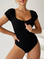 Subtly Elegant Swimsuit with a Refined Vintage Look