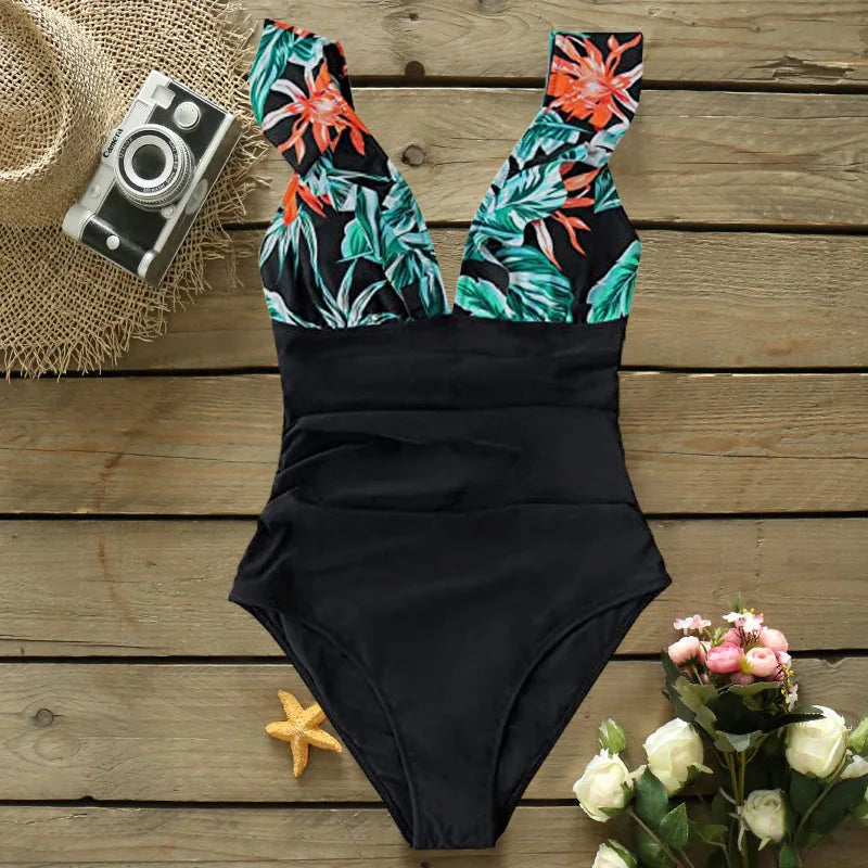 Vintage Inspired Bathing Suit with a Contemporary Edge