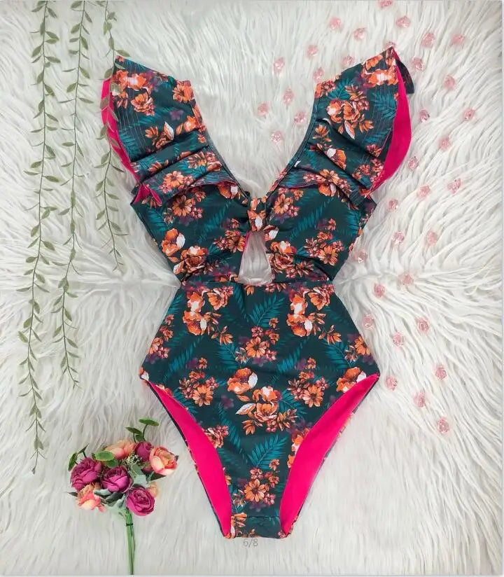 Finely Styled Bathing Suit with a Classic Vintage Look