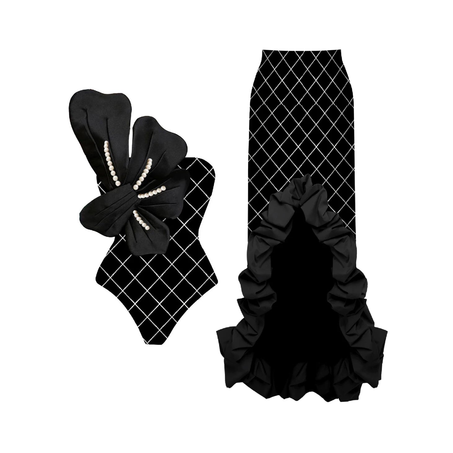 Casually Elegant Bathing Suit with a Refined Edge
