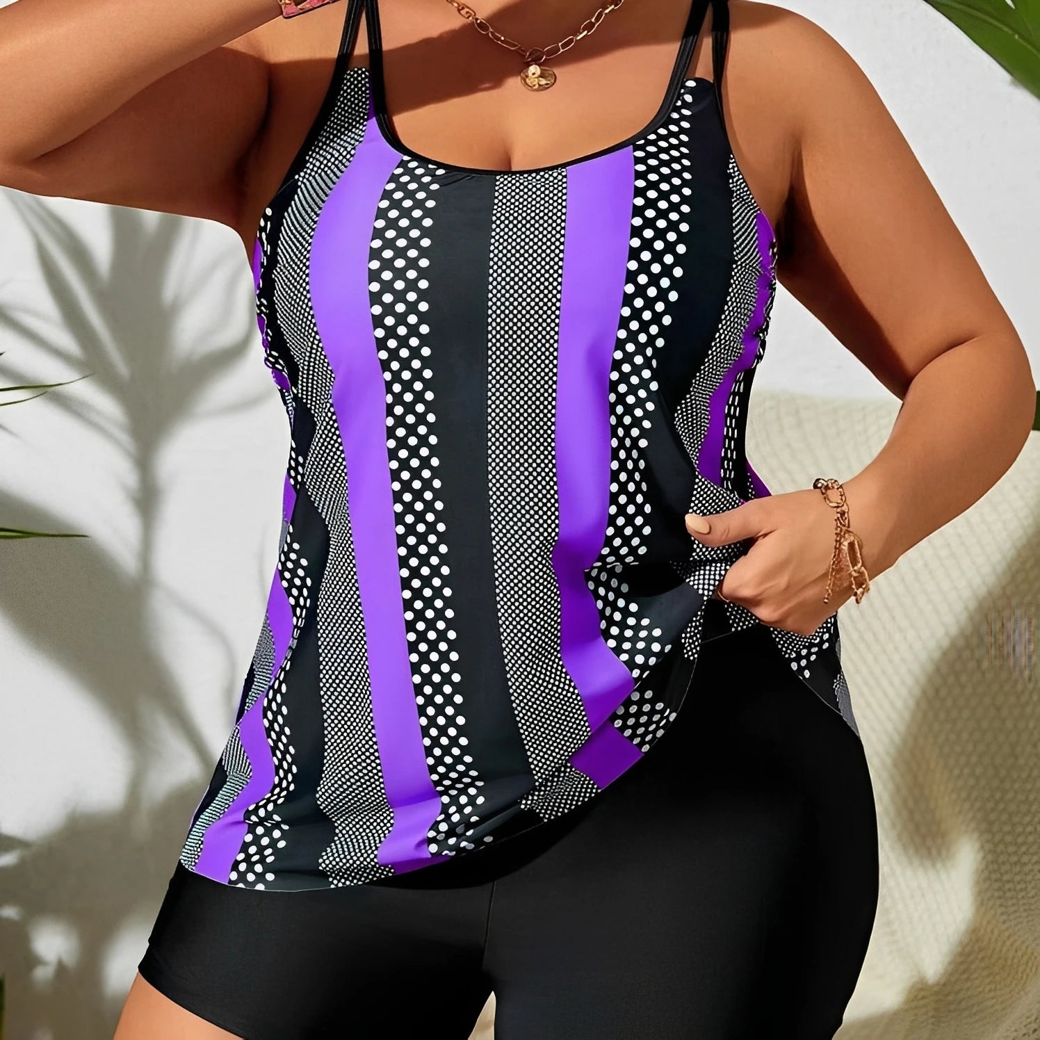 Subtly Elegant Swimsuit with a Refined Vintage Look