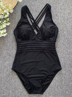 Subtly Elegant Swimsuit with a Refined Vintage Look