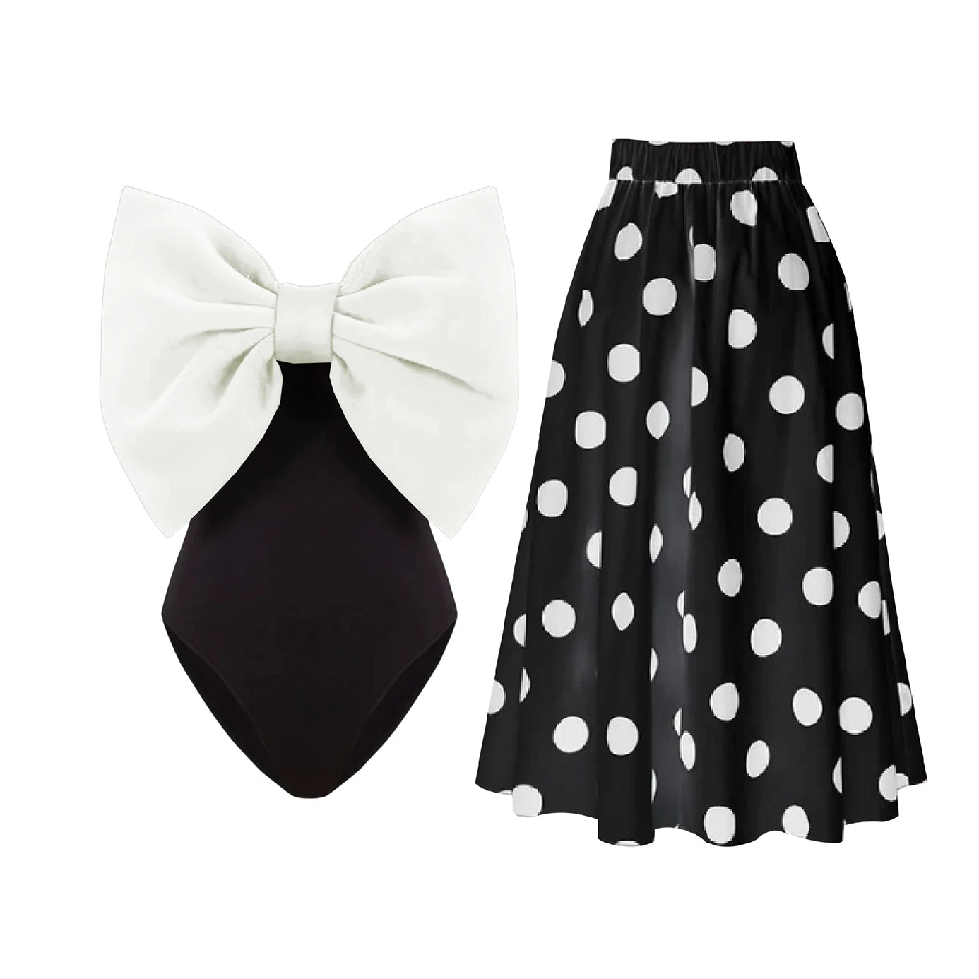 Finely Styled Bathing Suit with a Classic Vintage Look