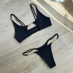 Subtly Elegant Bathing Suit with a Refined Vintage Look
