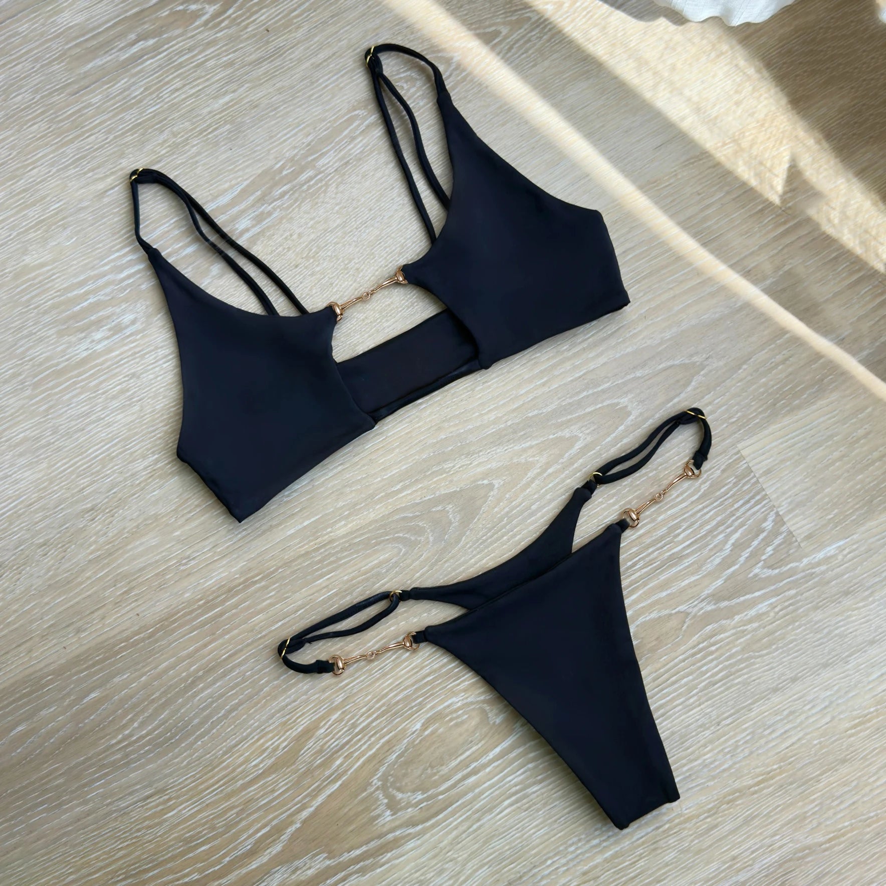 Subtly Elegant Bathing Suit with a Refined Vintage Look