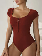 Subtly Elegant Swimsuit with a Refined Vintage Look