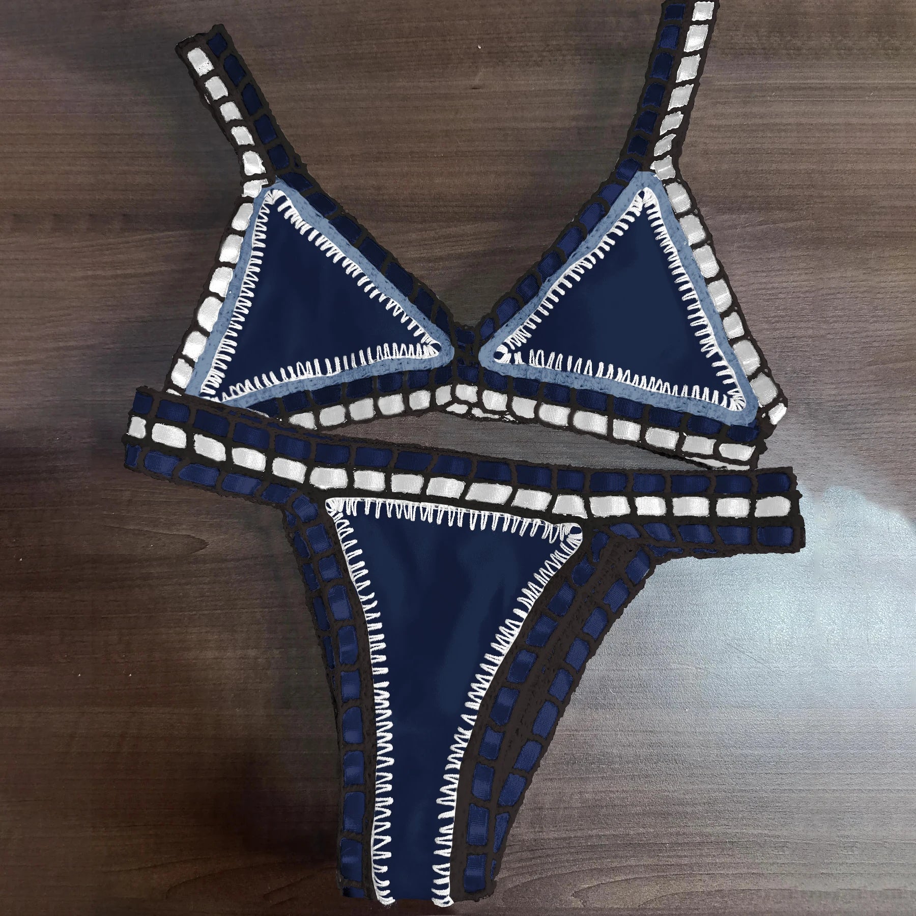 Vintage Inspired Bathing Suit with a Contemporary Edge