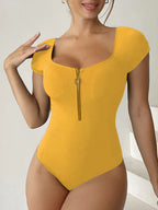 Subtly Elegant Swimsuit with a Refined Vintage Look