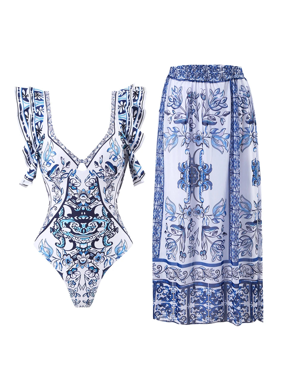 Vintage Inspired Bathing Suit with a Contemporary Edge