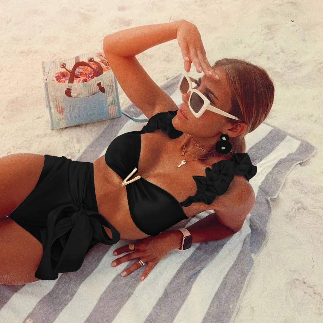 Vintage Inspired Bathing Suit with a Contemporary Edge