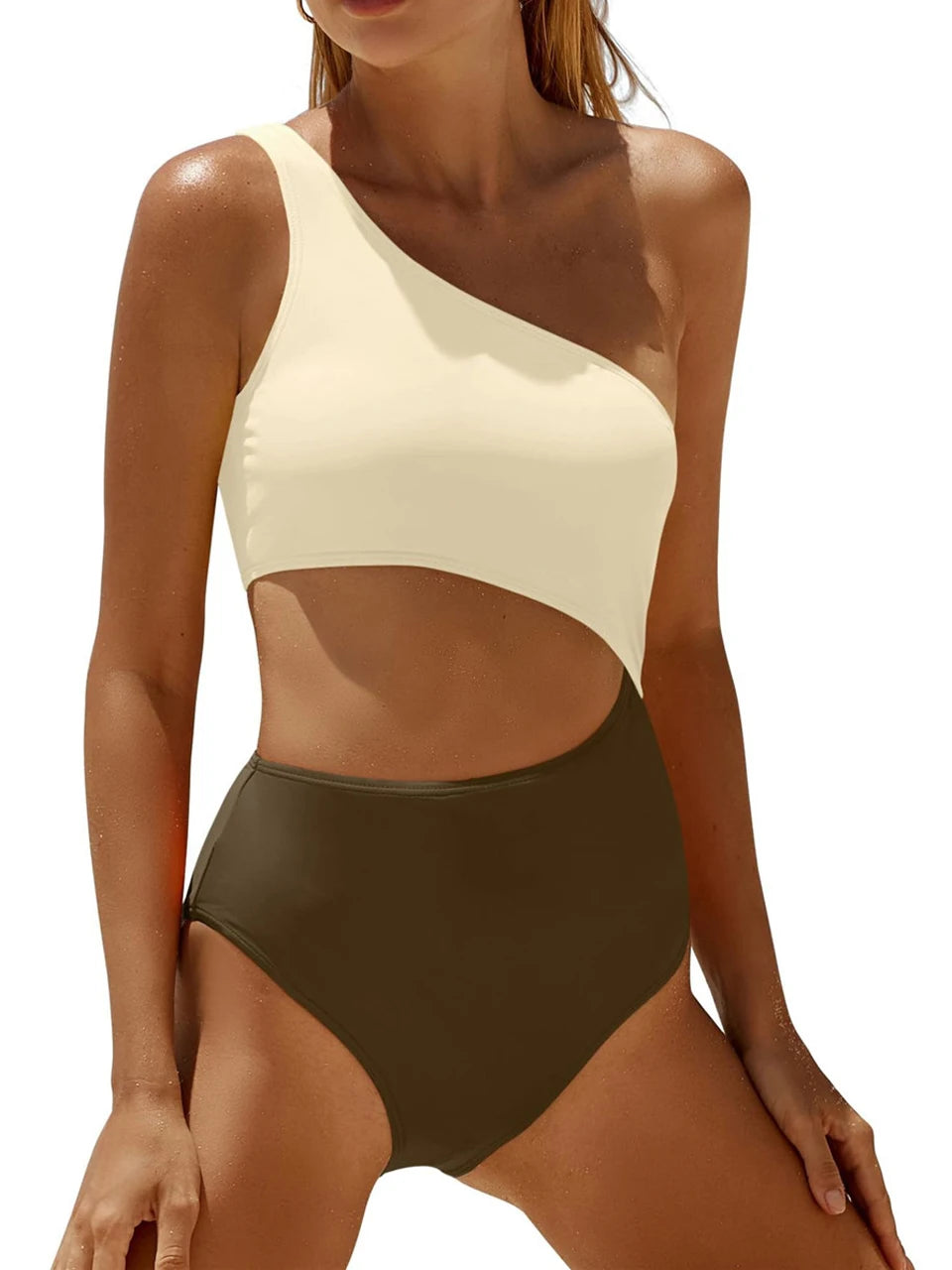 Subtly Elegant Swimsuit with a Refined Vintage Look