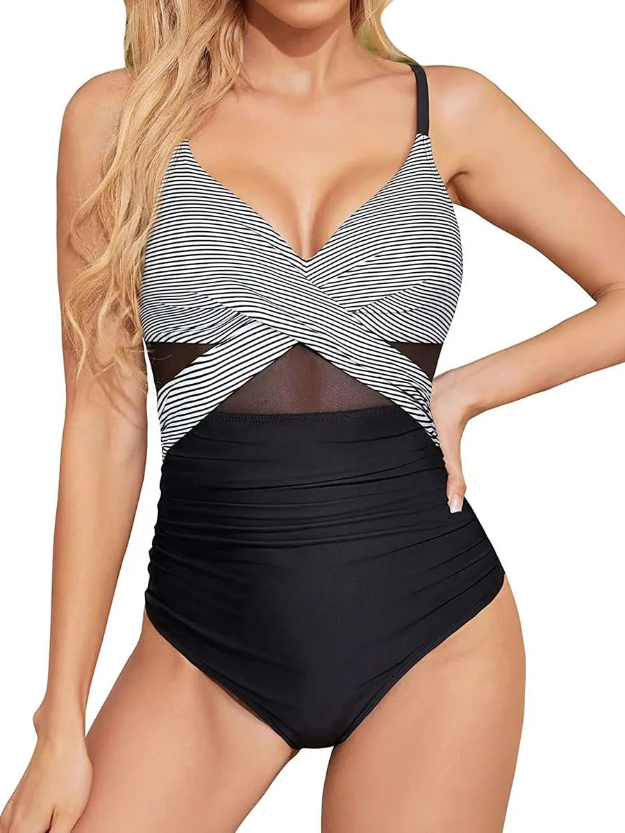 Classic Vintage Swimsuit with a Flattering Fit