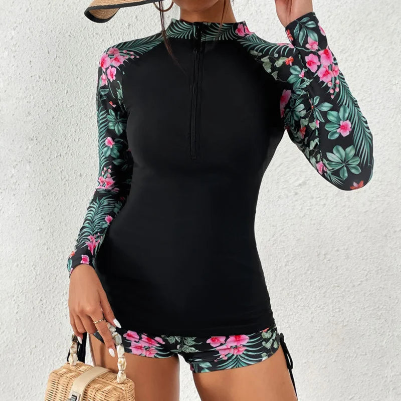 Subtly Elegant Bathing Suit with a Refined Vintage Look