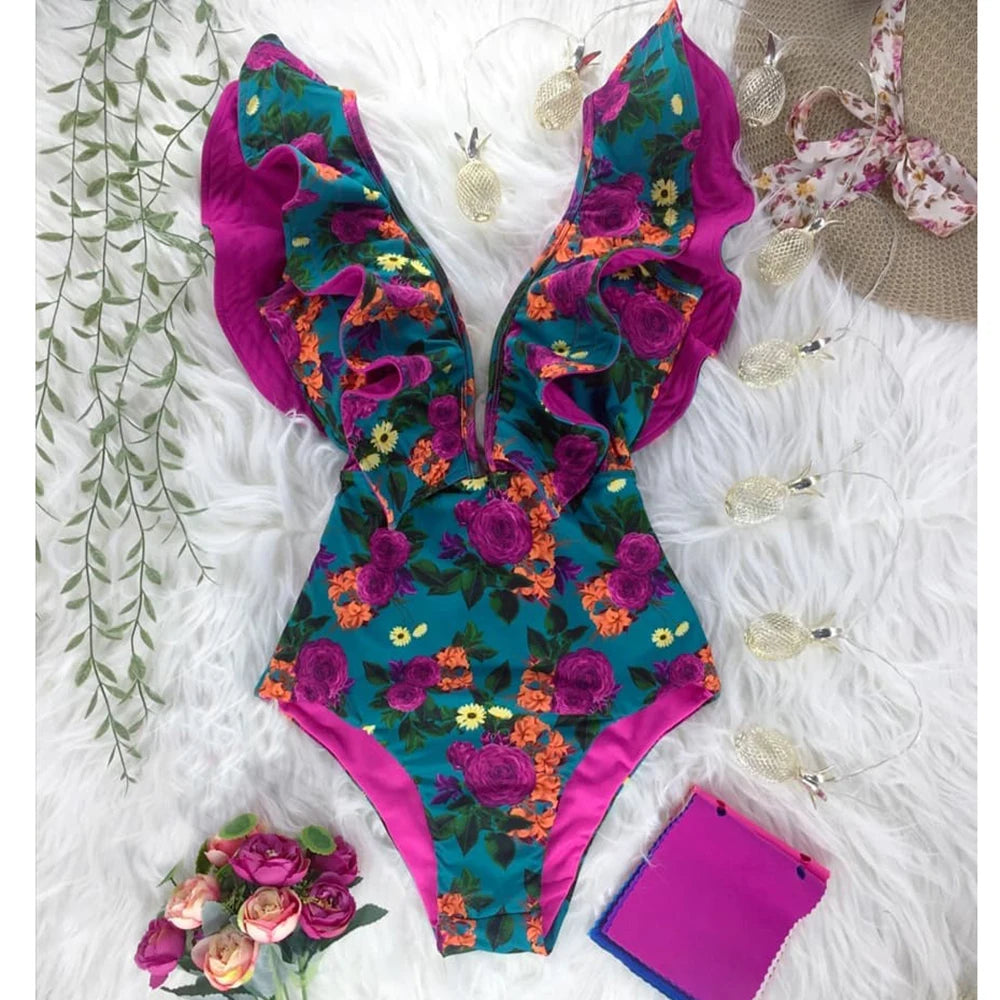 Finely Styled Bathing Suit with a Classic Vintage Look