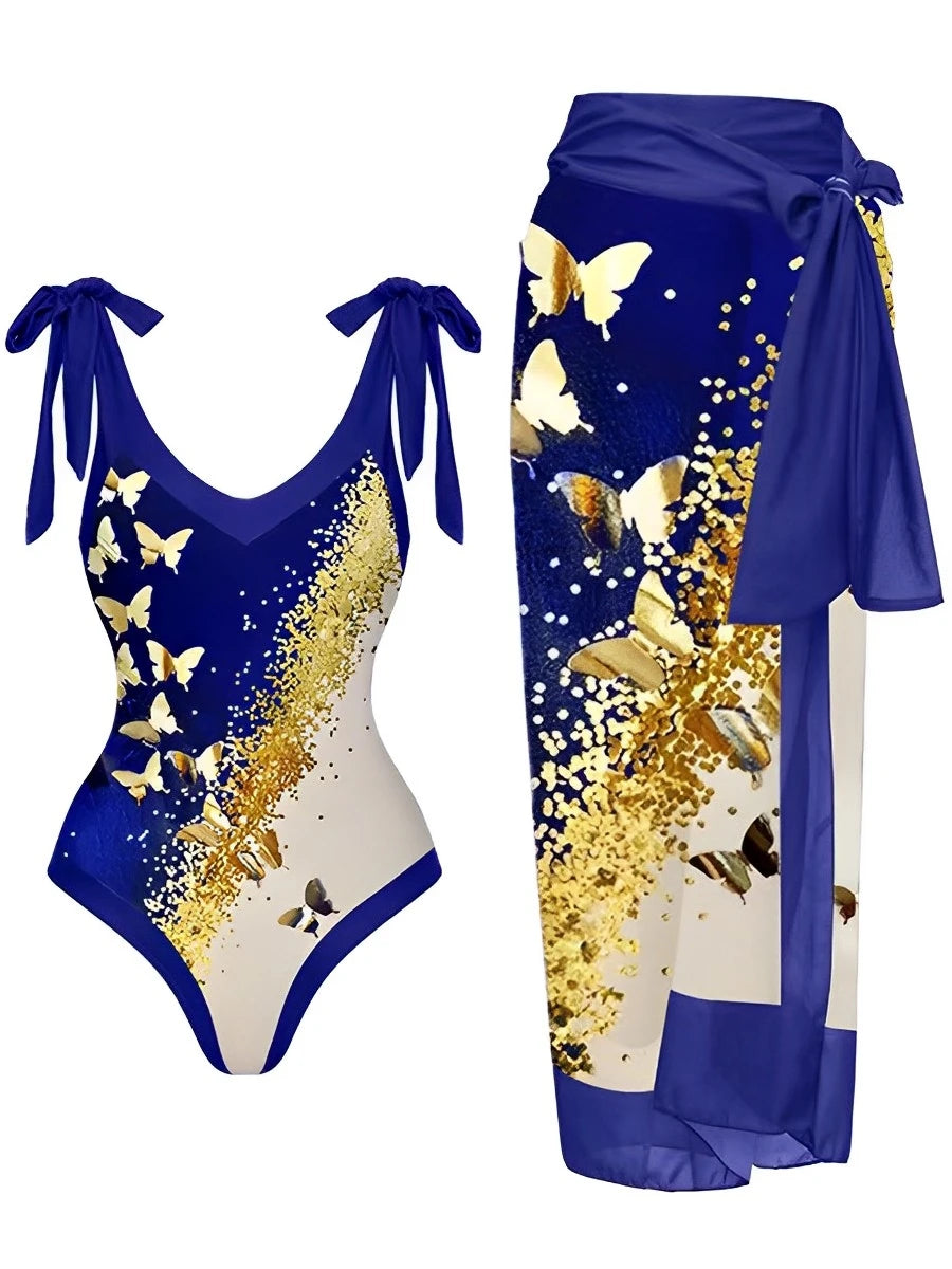 Casually Elegant Swimsuit with a Refined Edge
