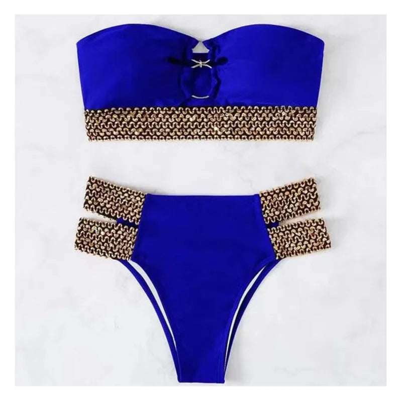 Subtly Elegant Bathing Suit with a Refined Vintage Look