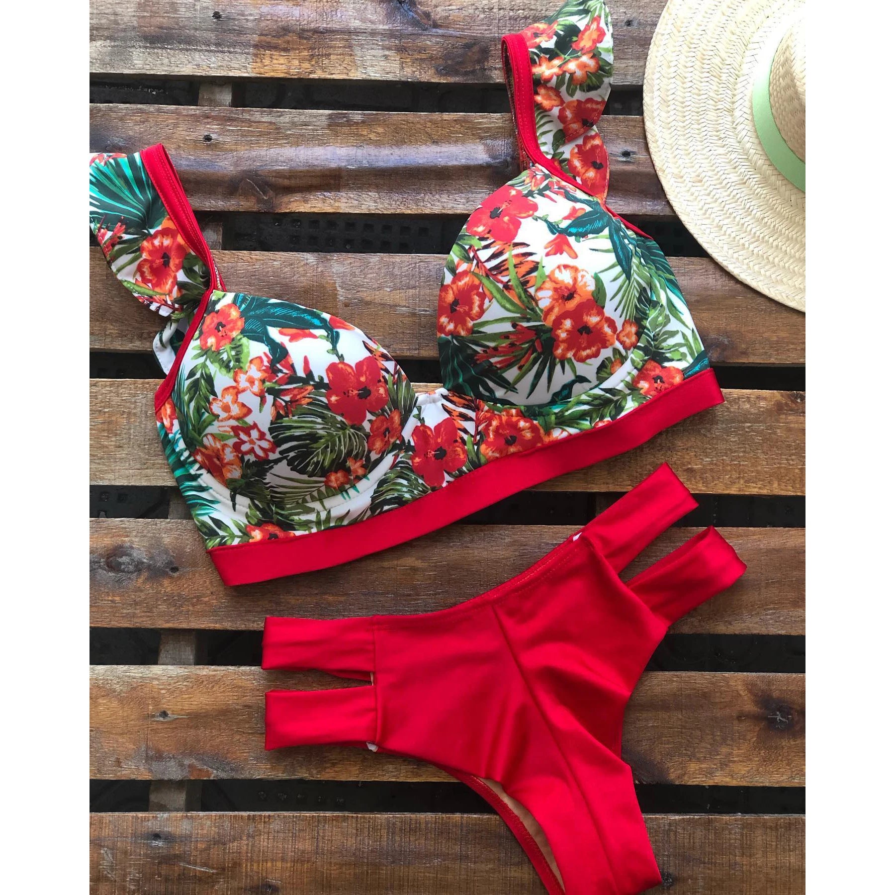Subtly Elegant Bikini with a Refined Vintage Look